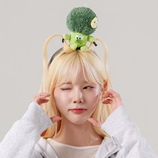 말랑마쥬 인싸템 캐릭터 파티 머리띠, 1개, 브로콜리