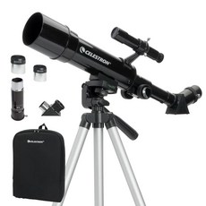 Celestron - 50mm Travel Scope - 휴대용 굴절망원경 - 전체 코팅 유리 광학 초심자에게 이상적인 망원경 보너스 천문학 소프트웨어 패키지(한글이 아닐, 여행 범위 50, 50 with Backpack