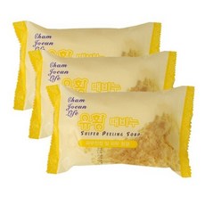 유황 때비누 세안비누, 150g, 3개, 3개입