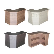 코너45-12F 1단 카운터 매장 식당 템바보드 미용실 카페 테이블 인포 계산대 업소용, 엔틱, 우코너