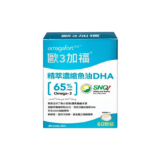 歐3加福 超臨界濃縮高濃度魚油 - EPA/DHA, DHA65%(60粒/藍盒), 1個, 60顆