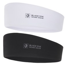 블랙야크 스포츠헤어밴드 2종 PMGS26, 블랙+화이트, 1개