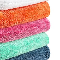 잇츠윈 블랙홀 양면 드라잉 타월 하프 극세사 융, 오렌지, 1개