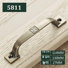 금속 샷시손잡이 골동품 문 강화도어손잡이, 1개, 5811-청고 소형