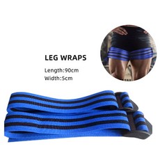 가압밴드 BFR 다이쿠나 BFR 가압밴드 헬스 팔 다리 전문 운동 혈류 제한 훈련 밴드 1set (2pcs), 2개, Blue