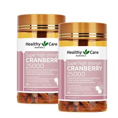 Healthy Care Super Cranberry 25000 헬시케어 슈퍼 크랜베리 25000 90캡슐 2팩, 2개, 90정