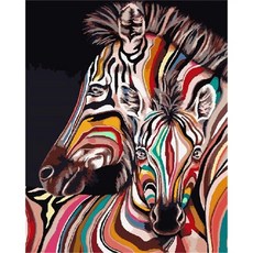 숫자 그림 키트 풍경화 수작업 동물 캔버스 선물 홈데코, 9. 9919025