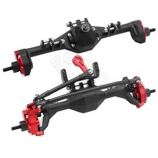 가공 알루미늄 통합 전면 후면 포털 액슬 1/10 RC 크롤러 자동차 축 SCX10 II RGT 86100 Redcat GEN8, RD Front Rear Axle, 1개
