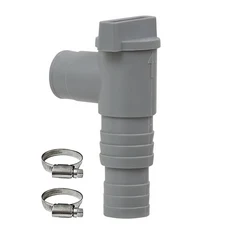 호환 PVC 풀 On/Off 플런저 밸브 32mm 지상 풀 어댑터 야외 장비 부품 누출 방지 밀봉 교체, 01 CHINA, 01 1pc  With clamps