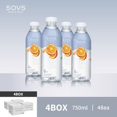 SOVS Essence Water 오렌지엘더플라워 4BOX, 48개, 750ml