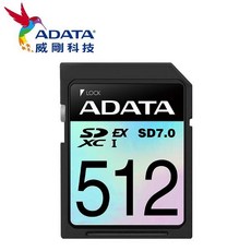 威剛 Premier Extreme SDXC SD 7.0 512G Express 記憶卡 DSLR/MILC/4K, 1個