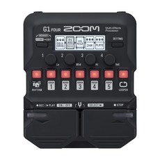 ZOOM 電吉他綜合效果器 G1 Four, 黑色, 1個, 000000