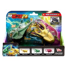 씽크 배틀 버그킹 2종 랜덤 장수풍뎅이 곤충, 1개, 혼합색상