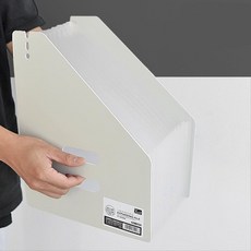 프린트악보정리용 A4 아코디언파일 계약서보관 저일안된서류 학원 차트정 오피스용품, 아이보리