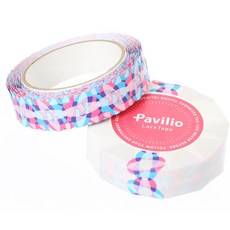 莫莫日貨 日本製 Pavilio 蕾絲 軋型 PP膠帶 - 雷根糖 藍色, 1個