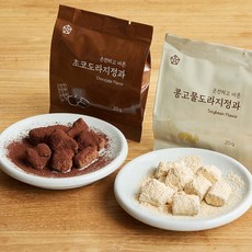 도라지미 국산 콩고물 초코 도라지정과 수제 정과 선물세트 120g, 1세트, 콩고물+초코 도라지정과 실크보자기 포장