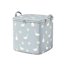 鵝鴨棉被收納袋，可折疊密封防塵超大容量收納箱，居家衣物玩具收納整理箱, 棉被收納袋 藍色 (大號)100L, 1個