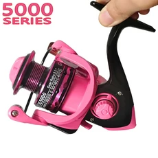 JOF 새로운 최대 드래그 21KG 스풀 낚시 릴 기어 5.2:1 비율 바닷물 용 고속 스피닝 릴 캐스팅 릴 잉어, 주황색, 5000 시리즈, 주황색