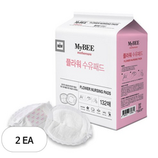 마이비 플라워 수유패드, 132매, 2개