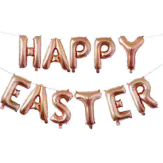 파티셔스 부활절가랜드 풍선세트 해피이스터 가랜드 happyeaster, 1-1 풍선가랜드(로즈골드)
