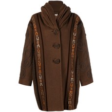 안젤로 빈티지 컬트 중고 1980s 후드 울 코트