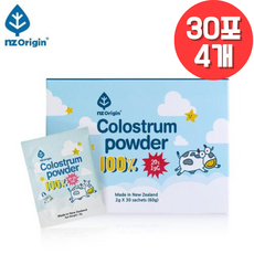 엔젯오리진 뉴질랜드 초유 파우더, 60g, 4개