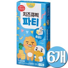 서울우유 치즈큐빅 파티 플레인 87gx6, 6개, 87g