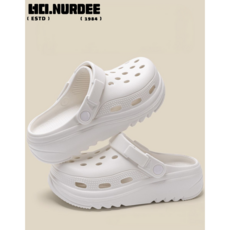 너디(NURDEE) EVA 아쿠아 클로그 슬리퍼 남녀공용 방수 쿠션 샌들 물놀이 여름 샌들