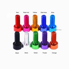 주황색 알루미늄 합금 육각 소켓 헤드 캡 나사 M3 양극 처리된 알렌 볼트 기계 DIN912, 17 M3x8mm, 04 10pcs