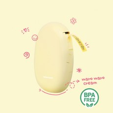 라벨터치 블루투스 마로마로 컬러 라벨프린터, 레몬크림, 1개