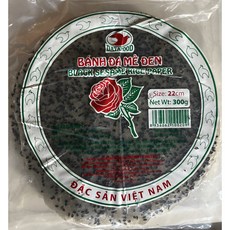 트남 반다메 검정깨 라이스페이퍼 크래커 과자 BANH DA ME DEN 300g, 2개