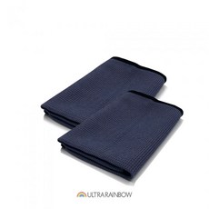 울트라레인보우 S와플 글라스 세차 타월, 2개