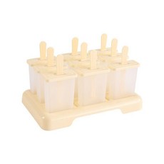 家用食品級雪糕冰棒模具製冰盒, 1個, 黃色