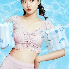 물놀이 보조 암튜브 팔뚝 착용 튜브 바다 펜션 워터 파크, 1개