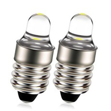 2x E10 Led 손전등 전구 DC3V 12V 계측기 기계 표시 교체 토치 비상 램프 따뜻한 흰색/흰색 세트