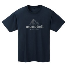 mont-bell Wickron Dot Logo 短袖排汗衣 抗UV吸濕快乾 透氣舒適中性款 海軍藍