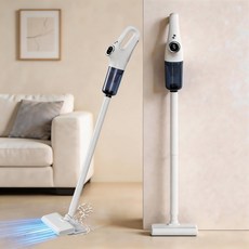 다루마 차이슨 무선 청소기 물걸레키트 포함 가벼운 자취방 원룸 미니 소형 핸디 청소기 진공 머리카락, DVC520, 화이트