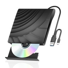 외장 블루레이 드라이브 3D 휴대용 블루레이 드라이브 USB 3.0 Type-C 외장 블루레이/DVD 드라이브 PC 데스크톱용 CD DVD 버너 및 맥북 노트북용 BD, 외장 블루레이 드라이브, 3D 휴대용 블루레이 드라이브