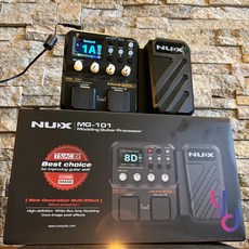 Nux MG-400 綜合效果器 MG400 公司貨, 1個, MG101+3M鍍金編織導線
