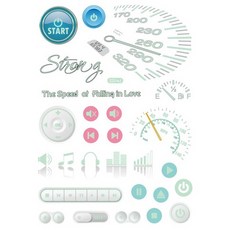 夜光紋身貼紙 聖誕節跑趴刺青貼紙 大邱防水 T14A, 1個, Le-022