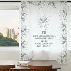 빛차단 암막커튼 S11 드로잉네이쳐 XL 140X230cm 디지털프린팅 긴창커튼 현관 가리개 베란다 가림막