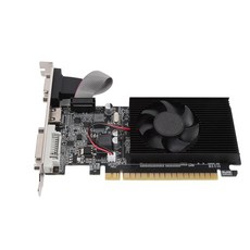 PUSOKEI 컴퓨터 그래픽 카드 1GB DDR3 64Bit 500/589MHz PCIE 2.0 게이밍 냉각 팬이 있는 저소음 비디오 DirectX10.1 VGA/DVI/H, PUSOKEI 컴퓨터 그래픽 카드, 1GB DDR3 6