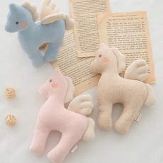 마롤로뜨 아기 애착인형 딸랑이 백일선물 출산선물 오가닉 붉은 말띠해 26년 오가닉 준비물, 1개, 말랑이 블루_애착인형