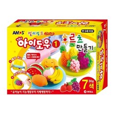 아모스 아이도우 7색 후르츠 만들기 클레이 30g, 1개, 상세페이지 참조