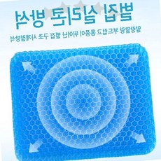 육각 벌집 구조 통풍 쿨링 젤 실리콘 방석 쿠션 의자 사무실 자동차 시트 여름용, 1개, 슬림(커버없음)(40x35x2)