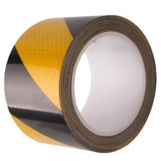 사선 벌집무늬 100mmx10M 테이프 코팅효과 접착 황흑색 반사 58031PC 1(PC)