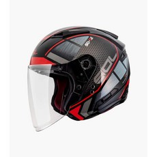 SOL SO7E 幻影 半罩式安全帽, 黑紅