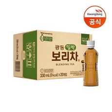 (광동) 밀싹보리차 무라벨 330ml x 20pet, 20개
