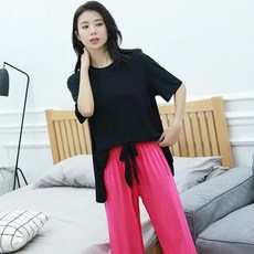 커버업 요가복 롤링 상의 반팔 티셔츠 묶는 트임 필라테스 커버업상의 캐주얼 반팔요가상의