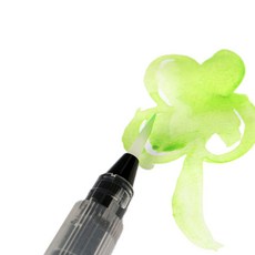 캘리그라피펜 투명 휴대용 수채 잉크 브러쉬 5mm 붓펜 똑템, 1개